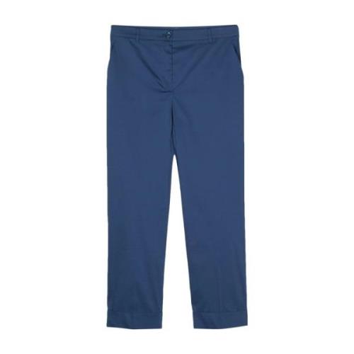 Patrizia Pepe Blå Malibu Chino Byxor Blue, Dam