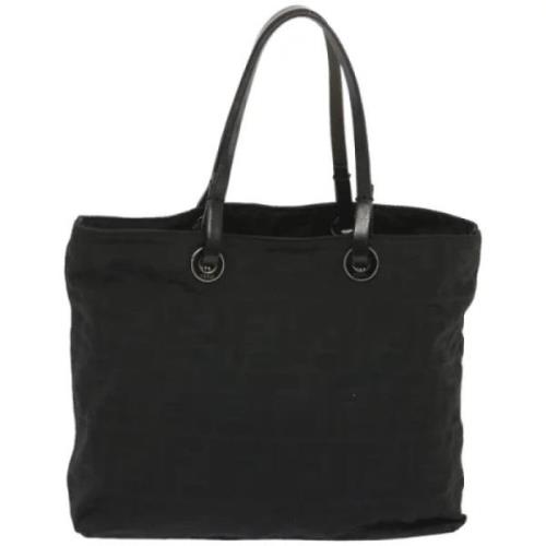 Fendi Vintage Pre-owned Canvas totevskor Black, Dam