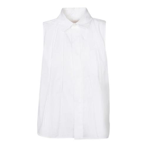 Sacai Vita T-shirts & Polos för kvinnor White, Dam