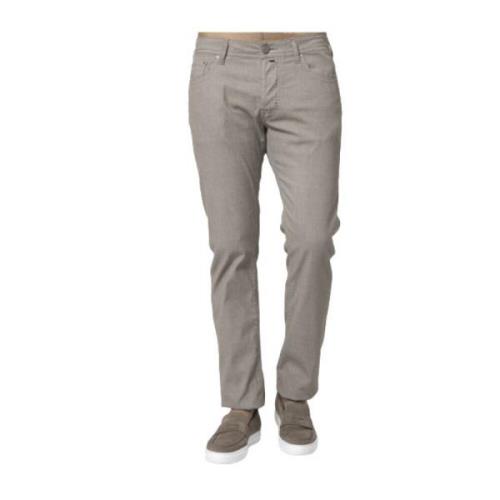 Jacob Cohën Taupe Bomull Jeans Bard Modell Gray, Herr