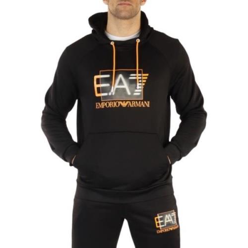 Emporio Armani EA7 Hoodies Black, Herr