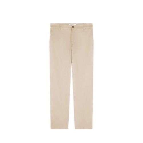 Maison Kitsuné Klassiska Straight Chino Byxor Beige, Herr