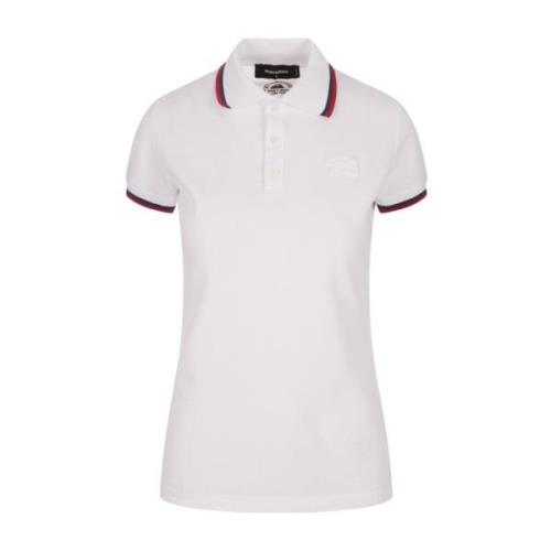 Dsquared2 Vit Polotröja med Logobrodyr White, Dam