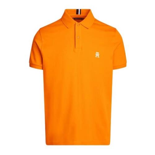 Tommy Hilfiger Broderad Logga Herr Polo Skjorta Yellow, Herr