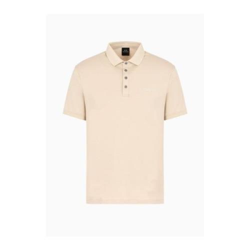 Armani Exchange Polo T-shirt 100% bomull - Beige Beige, Herr