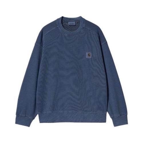 Carhartt Wip Nelson Sweatshirt Ballongpassform Ooborstad Blue, Herr