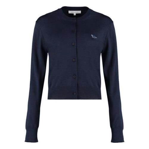 Maison Kitsuné Knitwear Blue, Dam