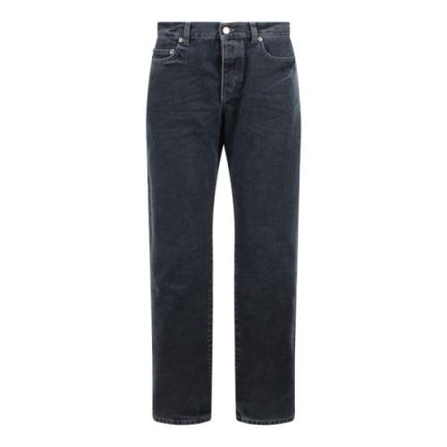 Saint Laurent Mörkblå Slim Fit Denim Jeans Blue, Herr