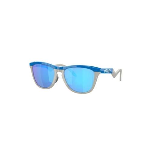 Oakley Fyrkantig Ram Spegelglasögon Blå/Grå Blue, Unisex