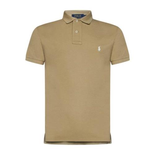 Ralph Lauren Bomull Polo Skjorta Brown, Herr