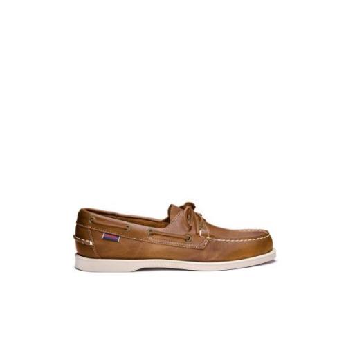 Sebago Platta Skor för Kvinnor Brown, Herr