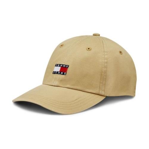 Tommy Jeans Broderad Heritage Logo Keps Beige, Herr