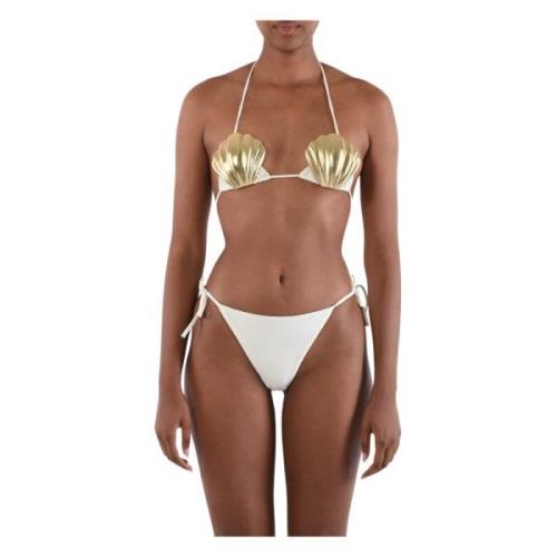 Dsquared2 Skalapplikation Triangelbikini White, Dam