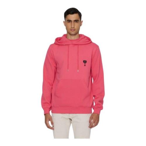 John Richmond Kontrast Logo Hoodie Långärmad Red, Herr