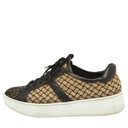 Bottega Veneta Vintage Pre-owned Laeder sneakers Multicolor, Dam