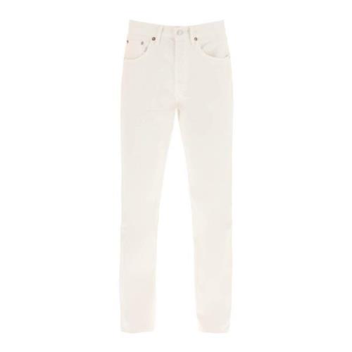 Agolde Straight Jeans White, Dam