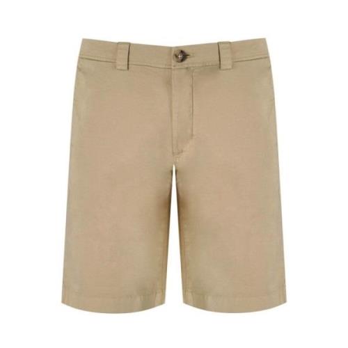 Woolrich Klassiska Chino Beige Bermuda Shorts Beige, Herr