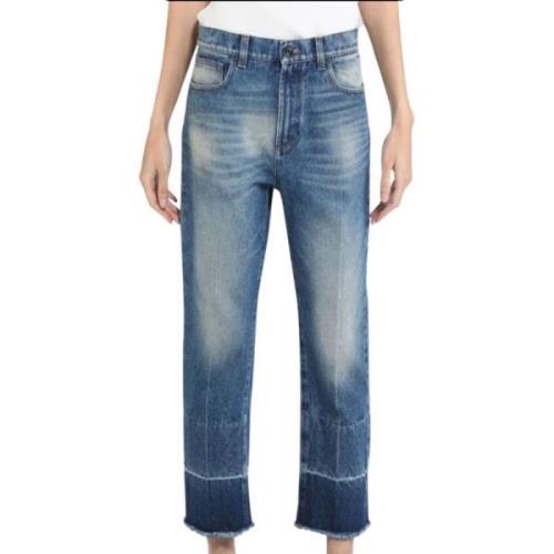 N21 Slim Boyfriend Jeans Blue, Dam