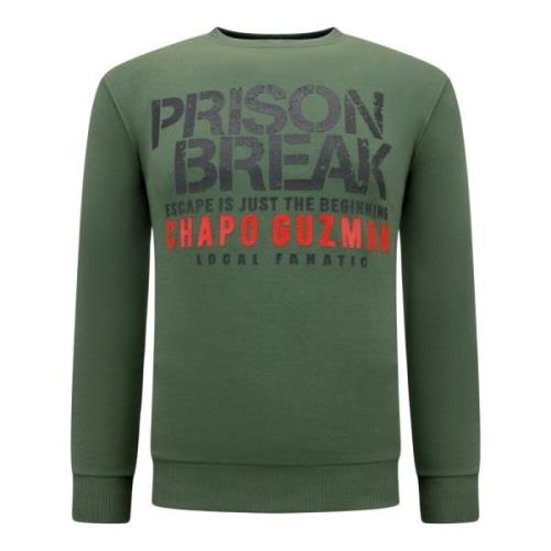 Local Fanatic Chapo Guzman Prison Break Herrtröja Green, Herr