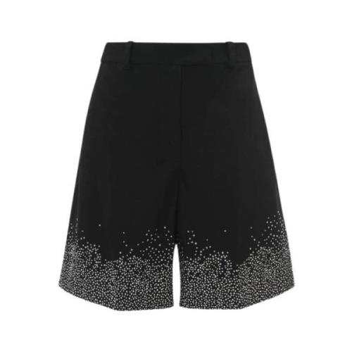 JW Anderson Kristall Hem Tailored Shorts Black, Dam