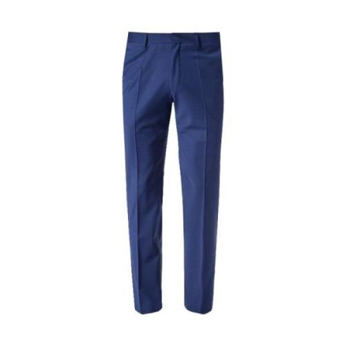 ROY Robson Slim Fit Ull Stretch Byxor Blue, Herr