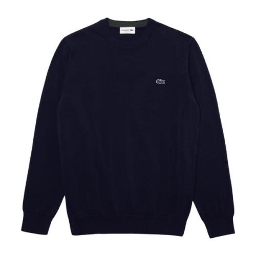 Lacoste Bomull Crewneck Sweater Ah1985 Blue, Herr