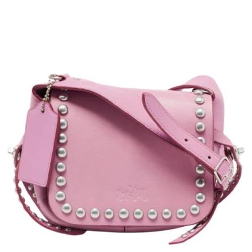 Coach Pre-owned Pre-owned Laeder crossbodyvskor Pink, Dam