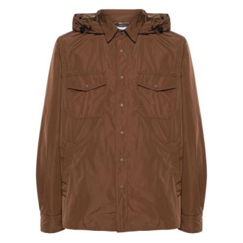 Aspesi Huvjacka i Polyester med Fickor Brown, Herr