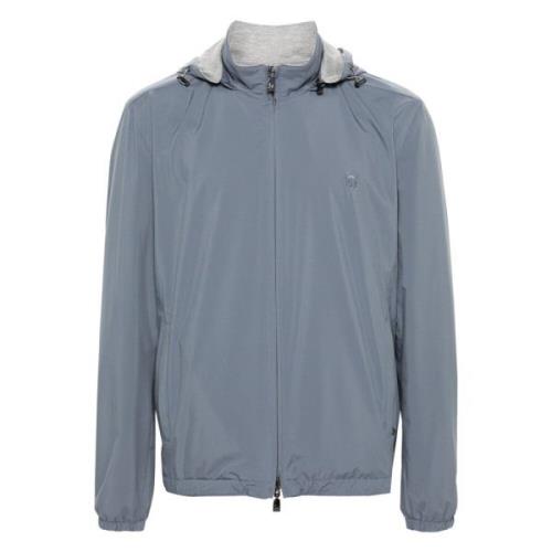 Corneliani Wind Jackets Blue, Herr