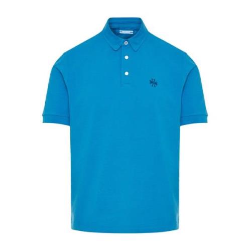 Jacob Cohën Bomull Polo Skjorta Blue, Herr