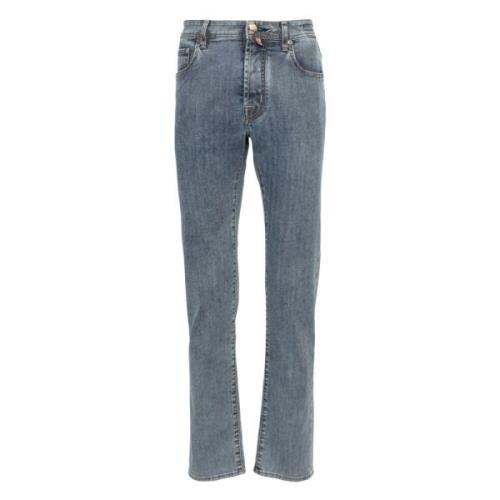 Jacob Cohën Slim-fit Blended Cotton Jeans Blue, Herr