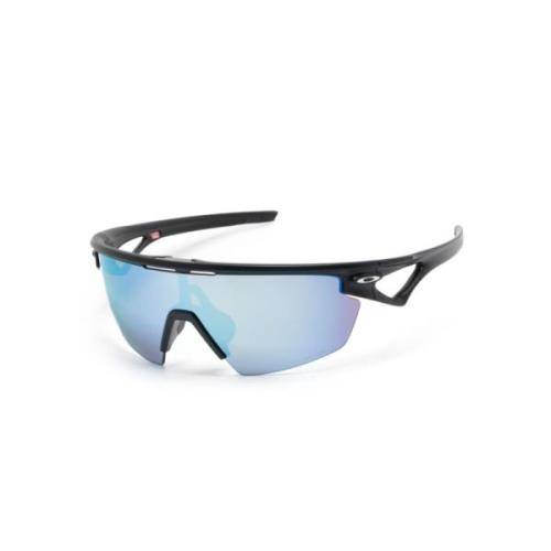 Oakley Svart Oversize Spegel Solglasögon Blue, Unisex