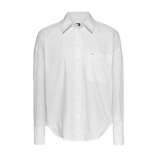 Tommy Hilfiger Klassisk Vit Bomullsskjorta White, Dam