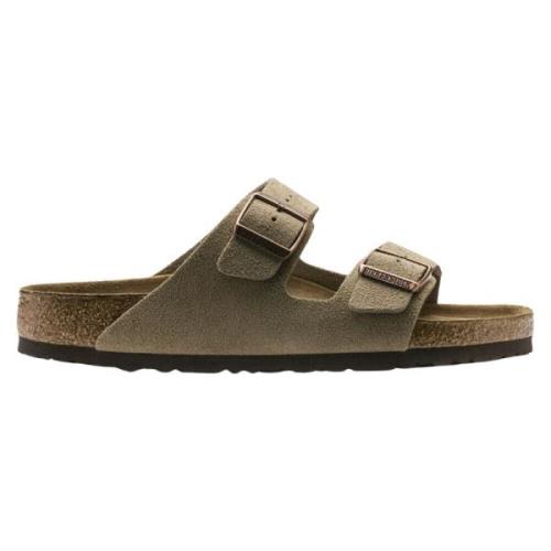 Birkenstock Arizona Soft Footbed Sandaler Beige, Herr