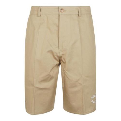 Kenzo Stiliga Chino Shorts för Män Beige, Herr