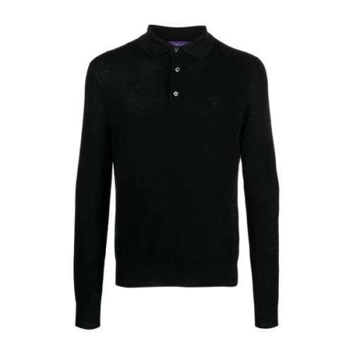 Ralph Lauren Svart långärmad huvtröja casual pullover Black, Herr