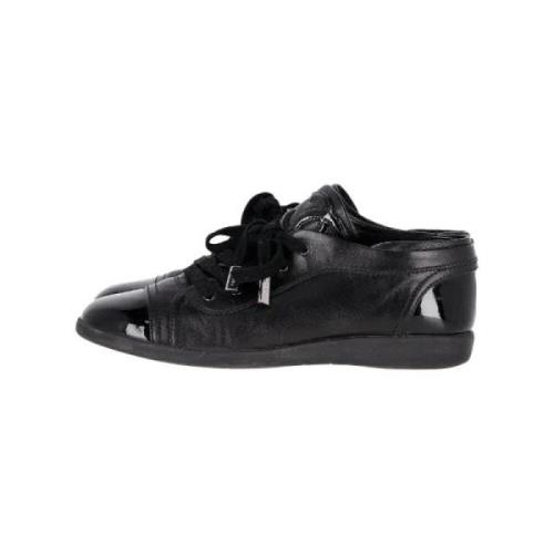 Chanel Vintage Pre-owned Laeder sneakers Black, Dam