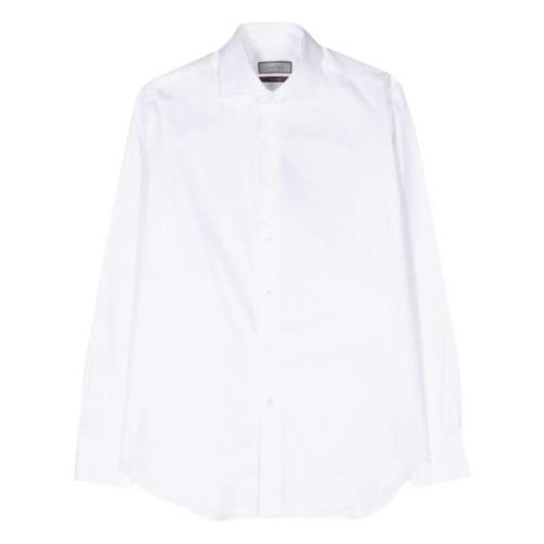 Canali Impeccabile Bomullsskjorta White, Herr