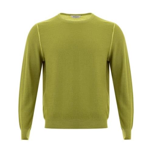 Gran Sasso Grön Crew Neck Sweater Green, Herr