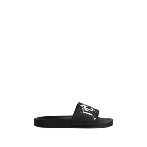 Dsquared2 Icon Splash Sandal Ergonomisk Fotbädd Black, Herr