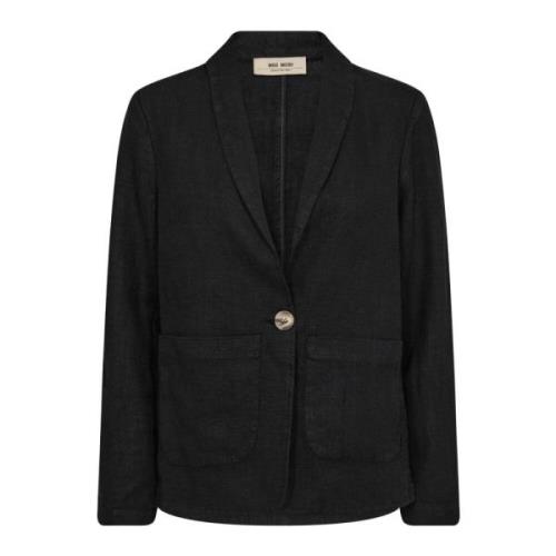 MOS Mosh Linne Blazer Svart Multicolor, Dam