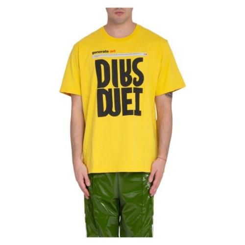 Doublet AI-Genererad Logo Tee Yellow, Herr