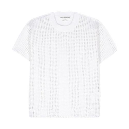Junya Watanabe Panel Design Vit T-shirts och Polos White, Dam