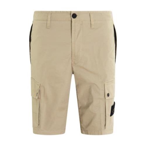 Stone Island Bermuda Shorts för Herrar Beige, Herr