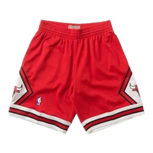 Mitchell & Ness Röd Bulls Swingman Mesh Tröja Red, Herr