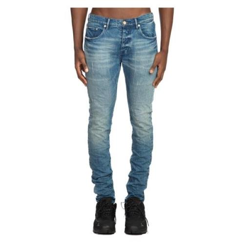 Purple Brand Blå Skinny Western Jeans Blue, Herr