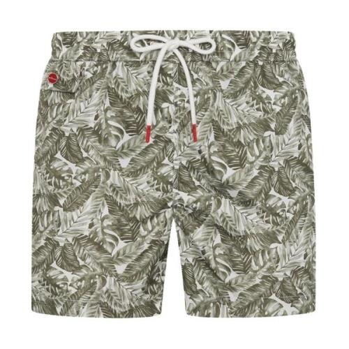 Kiton Grön Blommig Simboxershorts Green, Herr