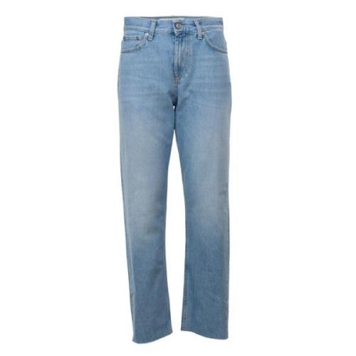 Roy Roger's Hög Midja Ljus Tvättad Girlfriend Jeans Blue, Dam