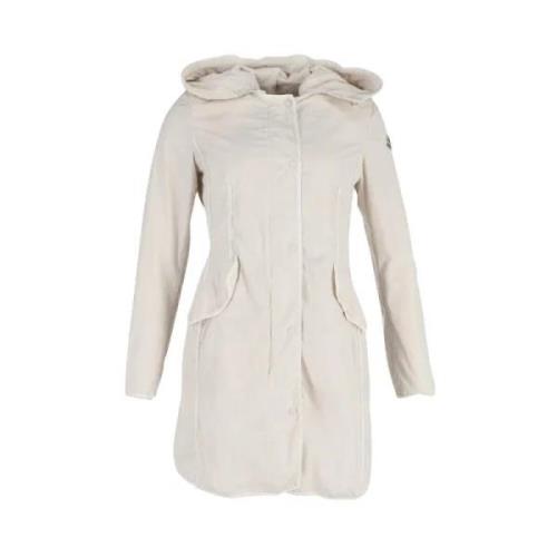 Moncler Pre-owned Pre-owned Polyester ytterklder White, Dam