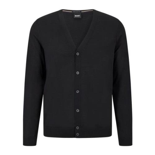 Boss Cardigans Black, Herr